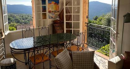 Hillside Village House with Stunning Views toward St Tropez
