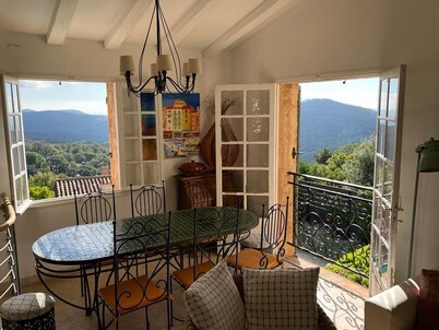 Hillside Village House with Stunning Views toward St Tropez