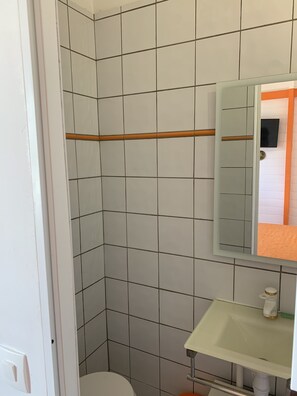 Shower, hair dryer