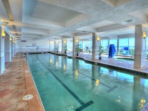 Indoor pool, a heated pool