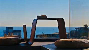 Deluxe Quadruple Room, Non Smoking, Ocean View | Premium bedding, down comforters, blackout drapes, soundproofing