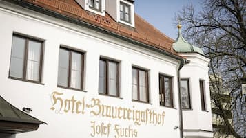 A szálláshely homlokzata