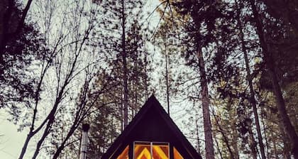Hiljainen Frame Cabin Twain Harte Woodsissa