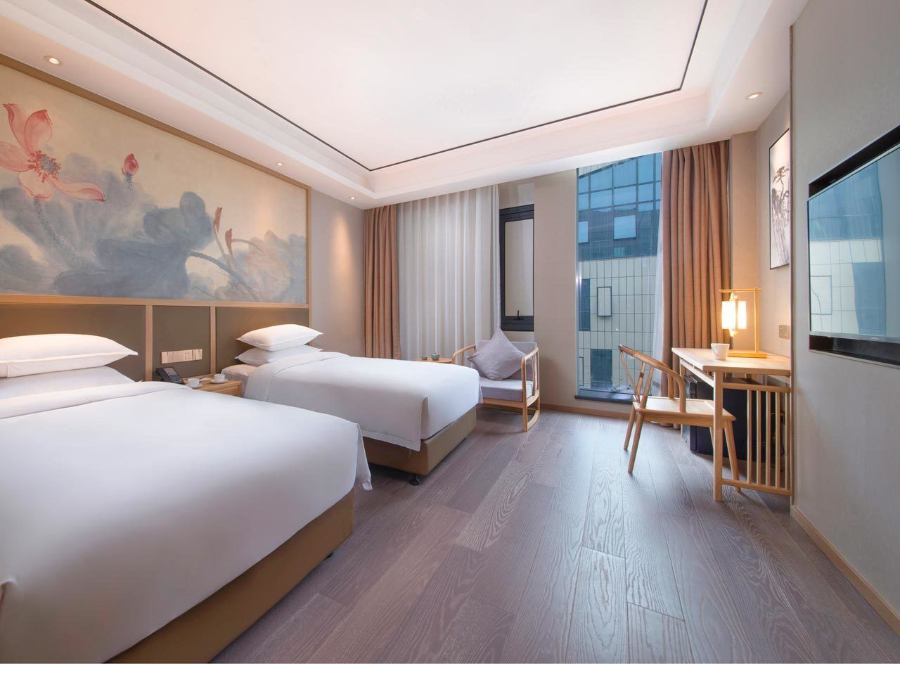 signature twin room | desk, blackout curtains, free wifi, bed sheets