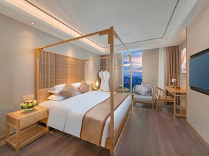 ห้องซิกเนเจอร์ดับเบิล | โต๊ะทำงาน, ผ้าม่านกันแสง, Wi-Fi ฟรี, ผ้าปูที่นอน