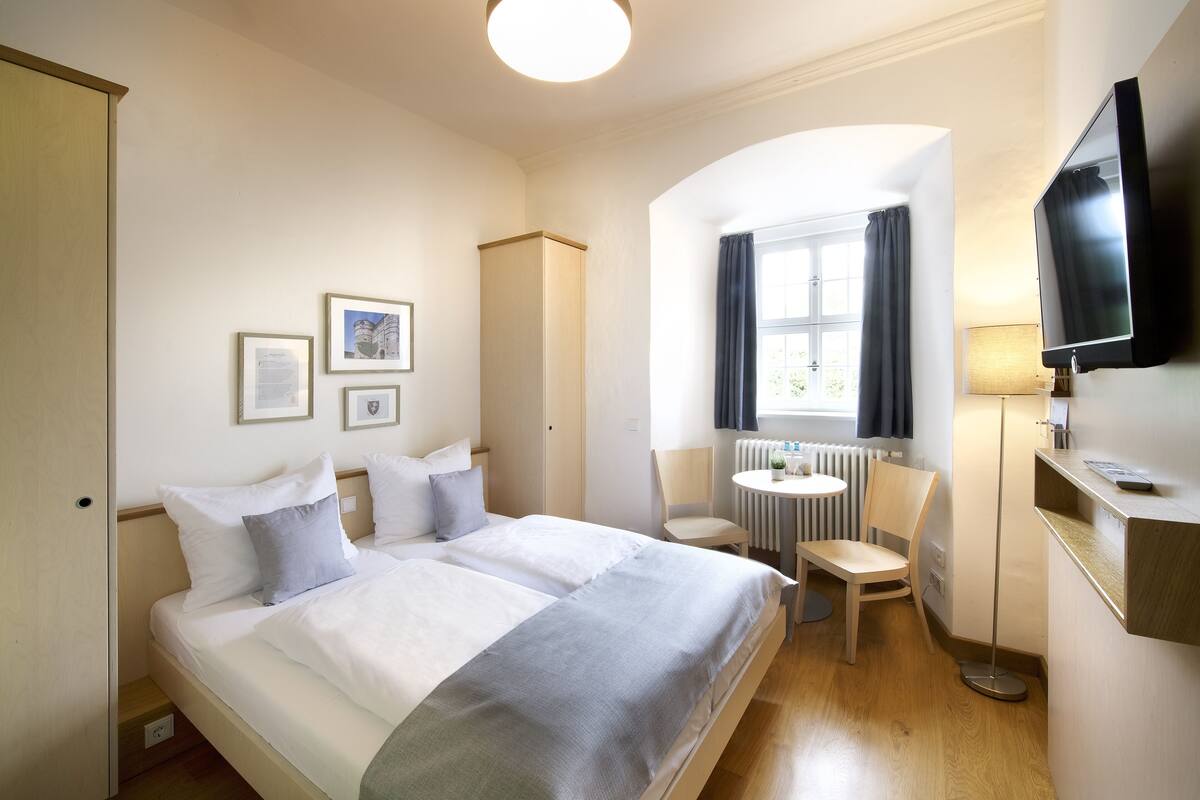 In-room safe, desk, laptop workspace, soundproofing