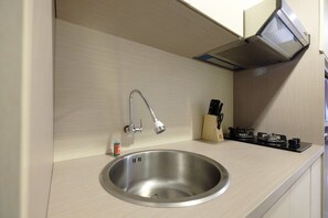 Chambre | Cuisine privée | Réfrigérateur, plaque de cuisson, cuiseur de riz