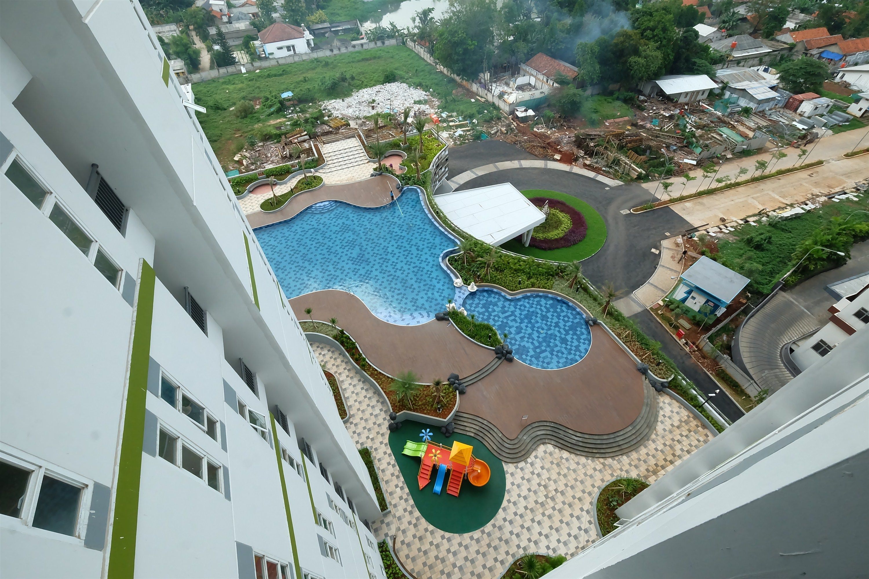 Udsigt fra overnatningsstedet