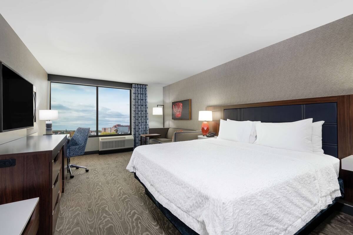 Room, 1 King Bed with Sofa bed, Refrigerator & Microwave | In-room safe, desk, iron/ironing board, cribs (surcharge)