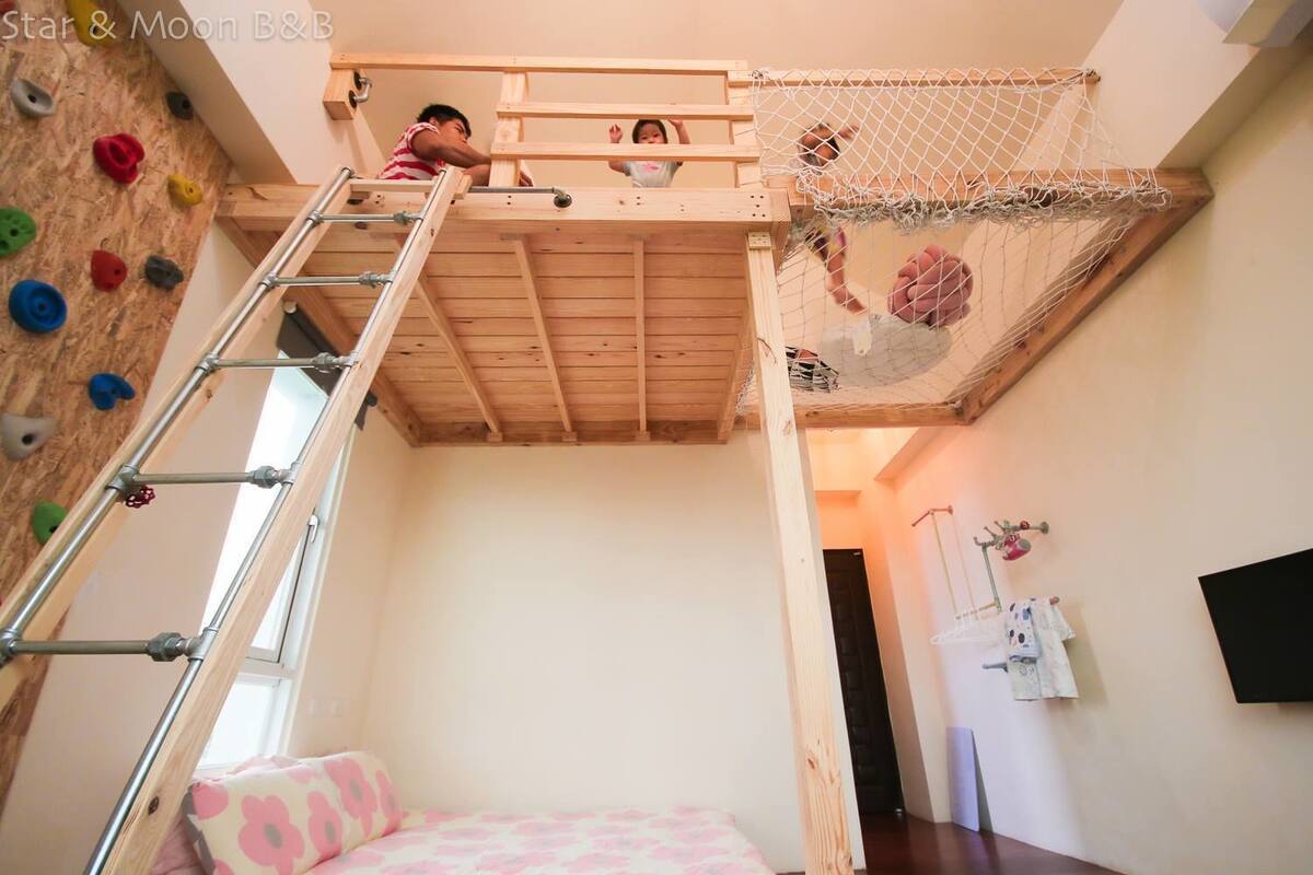 Habitación familiar (Rock Climbing) | Escritorio, wifi gratis, ropa de cama