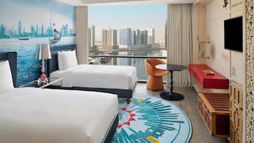 1 quarto, roupas de cama premium, frigobar, cofres nos quartos