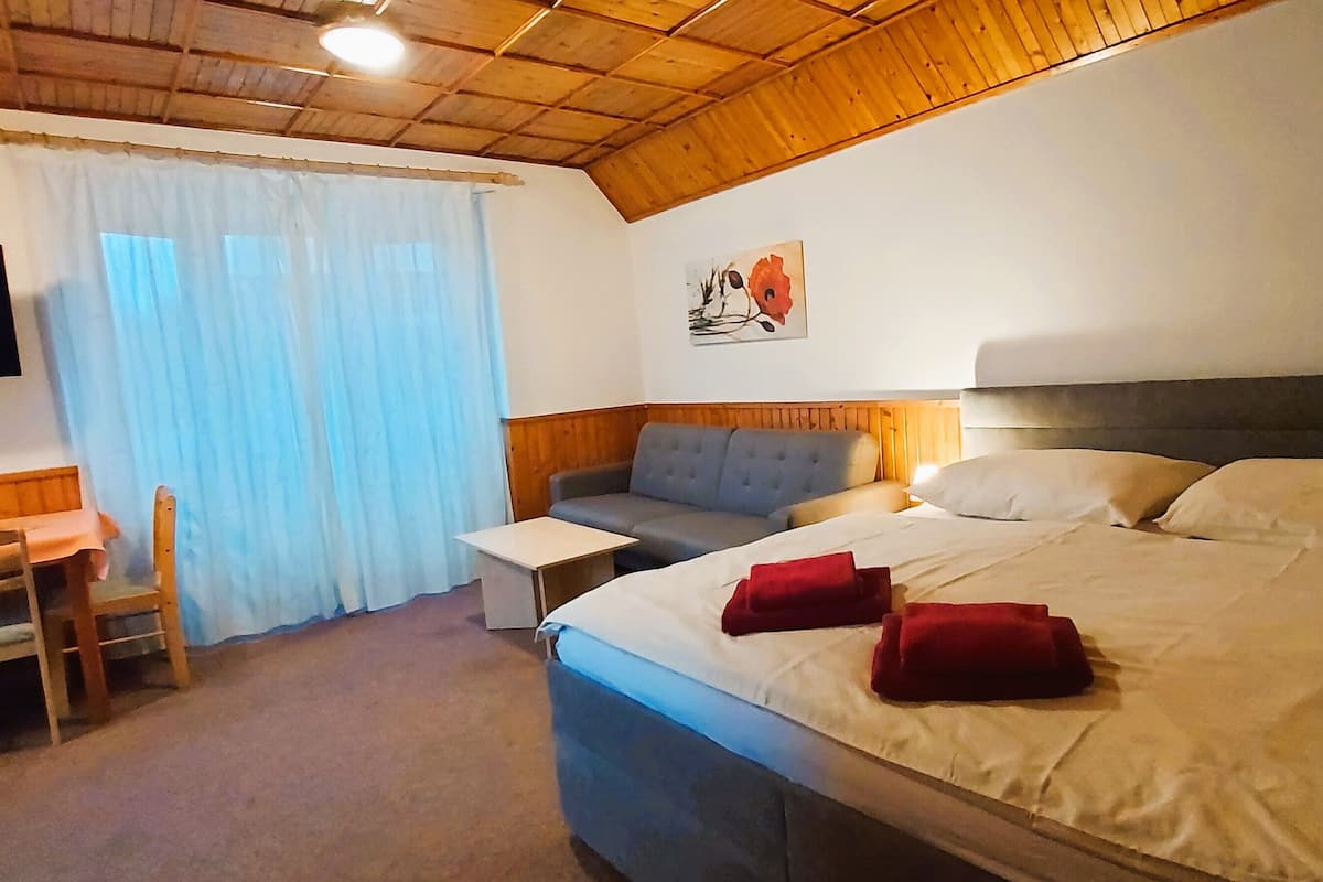 Double room with 1 extra bed | In-room safe, blackout drapes, WiFi (free), bed sheets