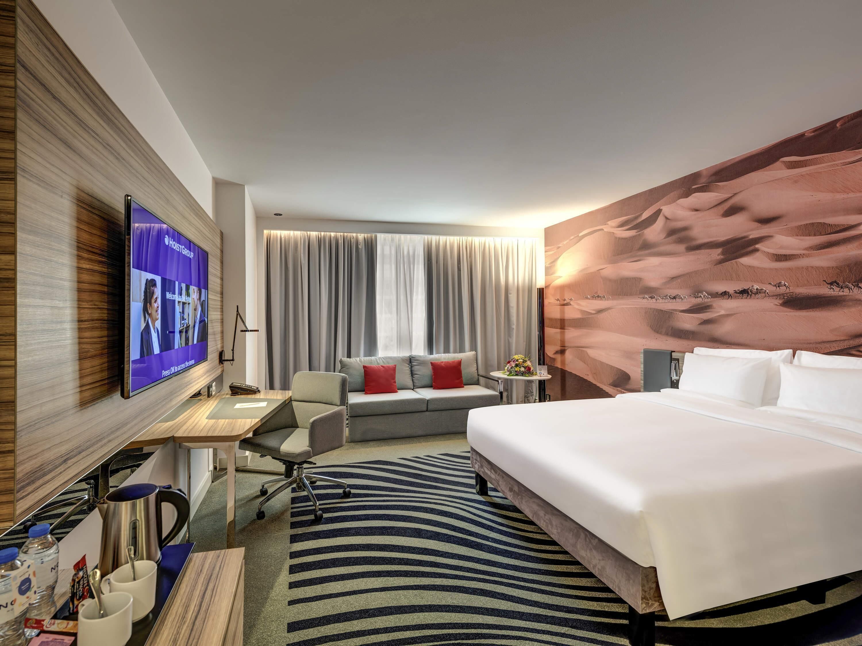 标准房, 1 张双人床, 城市景观 | 防过敏的被褥、羽绒被、Select Comfort 床、迷你吧