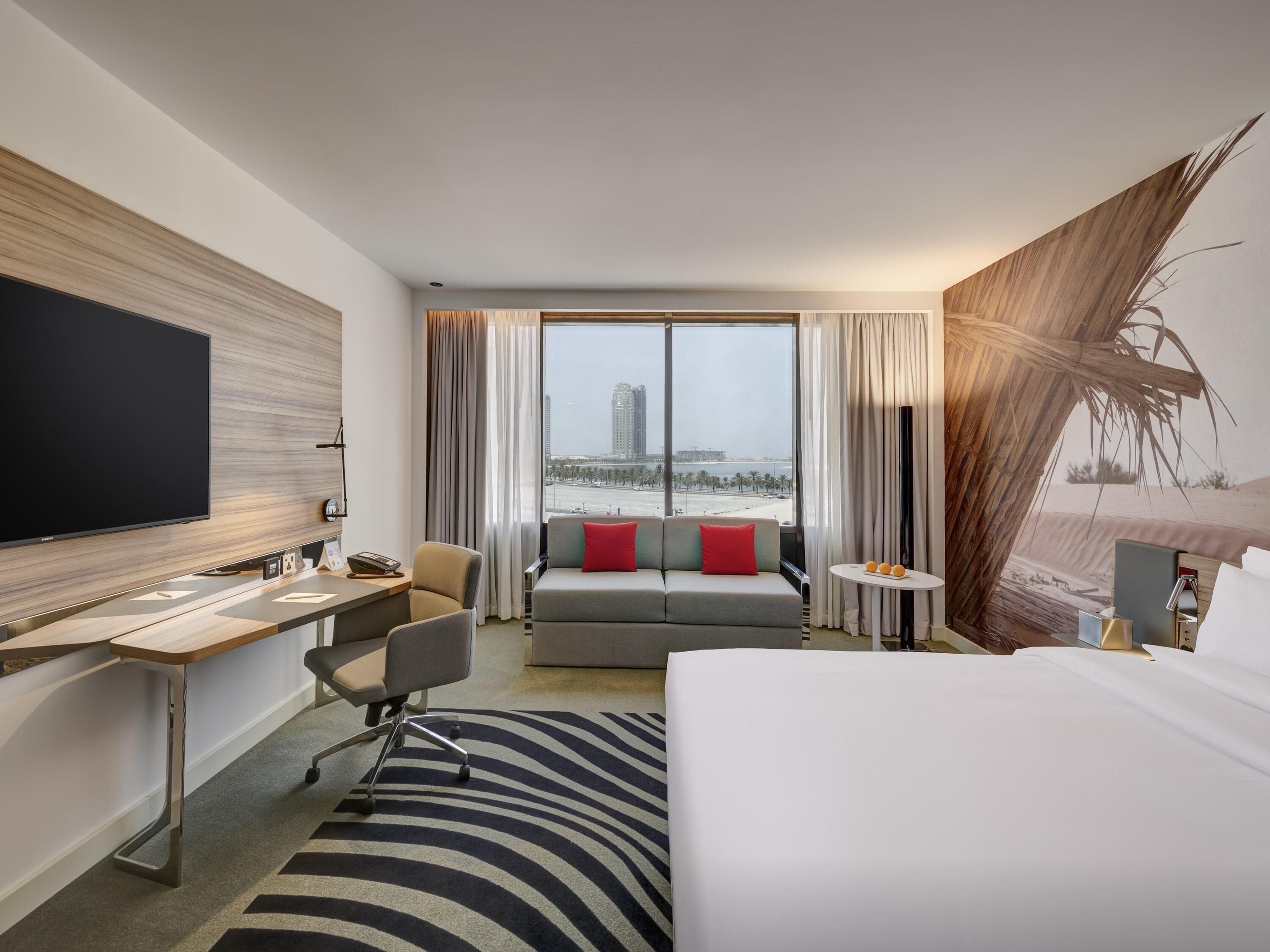 Familienzimmer, 1 Doppelbett und Schlafsofa, Blick auf die Lagune (Superior) | Allergikerbettwaren, Daunenbettdecken, Select-Comfort-Betten, Minibar