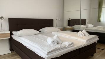 Individually decorated, individually furnished, iron/ironing board