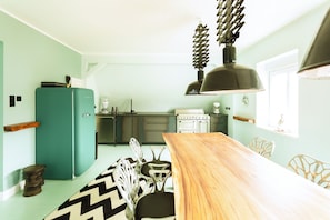 Design-Apartment, 1 Schlafzimmer (Türkise Türe) | Eigene Küche | Ofen, Herdplatte, Mixer, Rührgerät