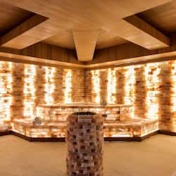 Couples treatment rooms, sauna, hot tub, steam room, hot springs