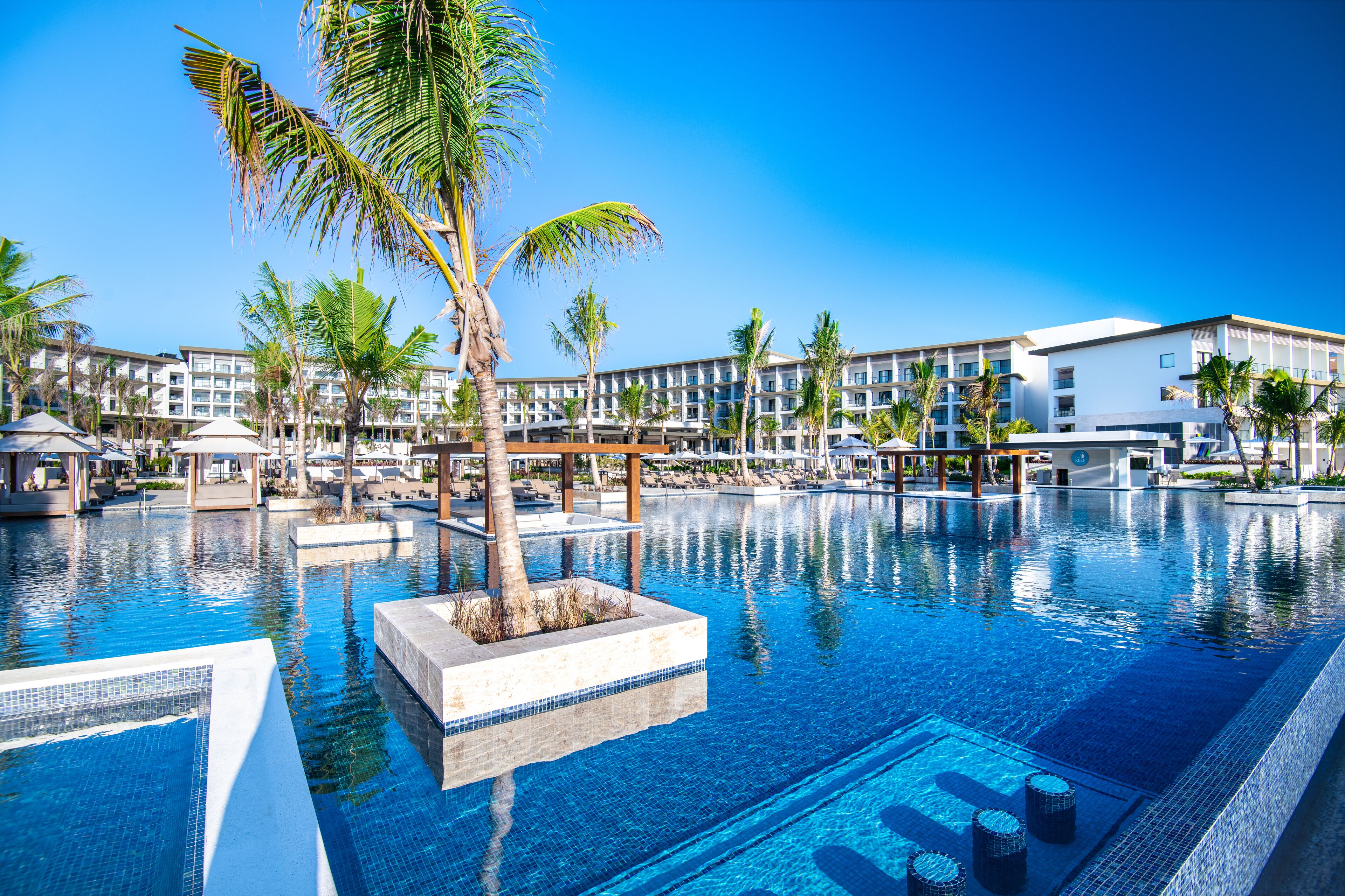 3 outdoor pools, cabanas (surcharge), pool umbrellas
