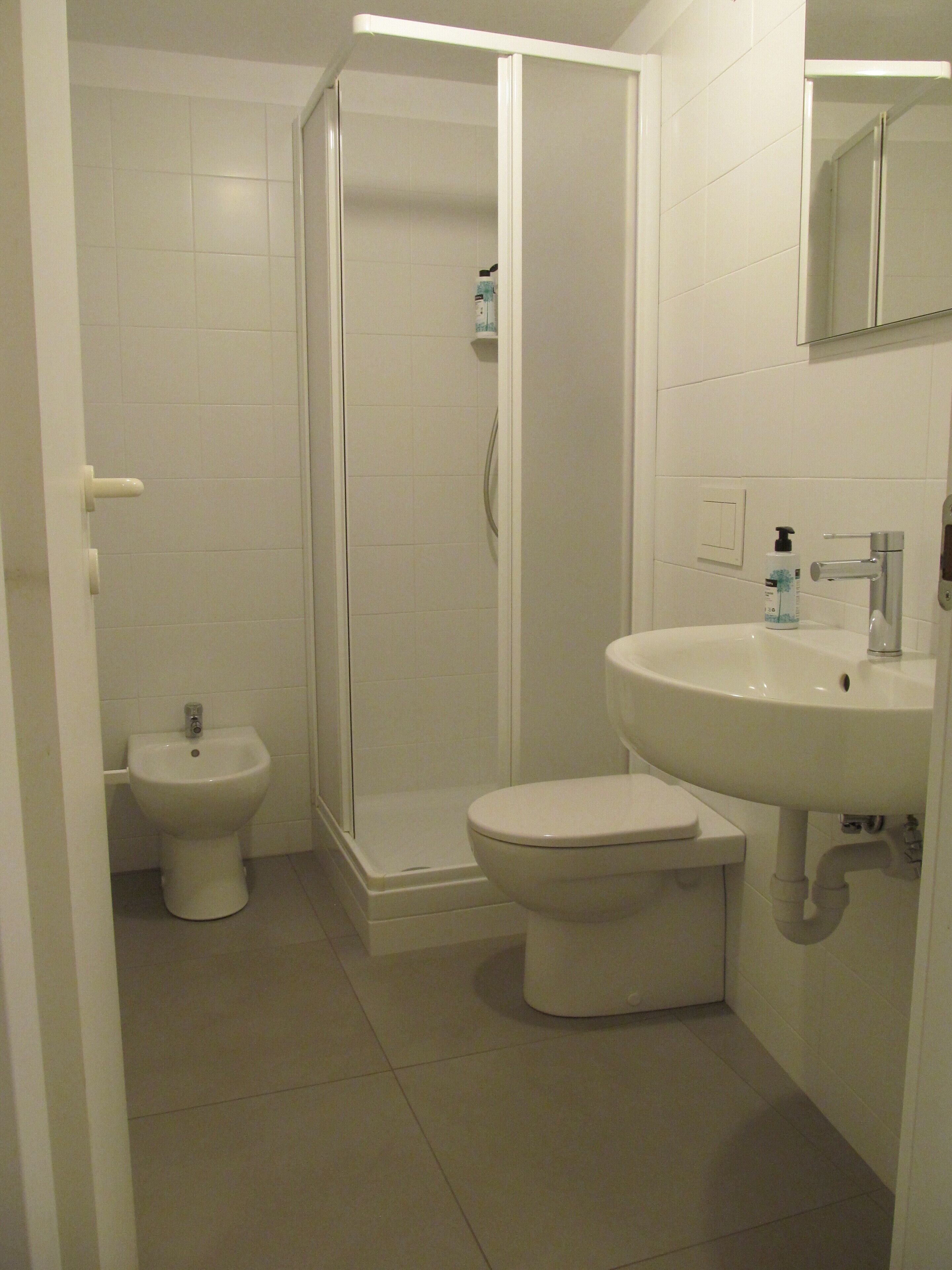 Regadera, amenidades de baño gratuitas, secadora de cabello, bidet 