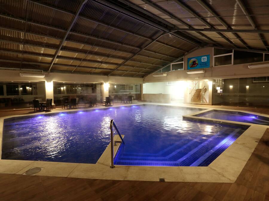 2 indoor pools, open 9:00 AM to 10:00 PM, pool loungers