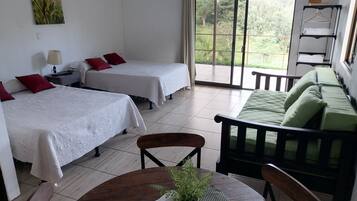 Family Studio, 1 Bedroom, Non Smoking, Mountain View | Egyptian cotton sheets, premium bedding, desk, free WiFi