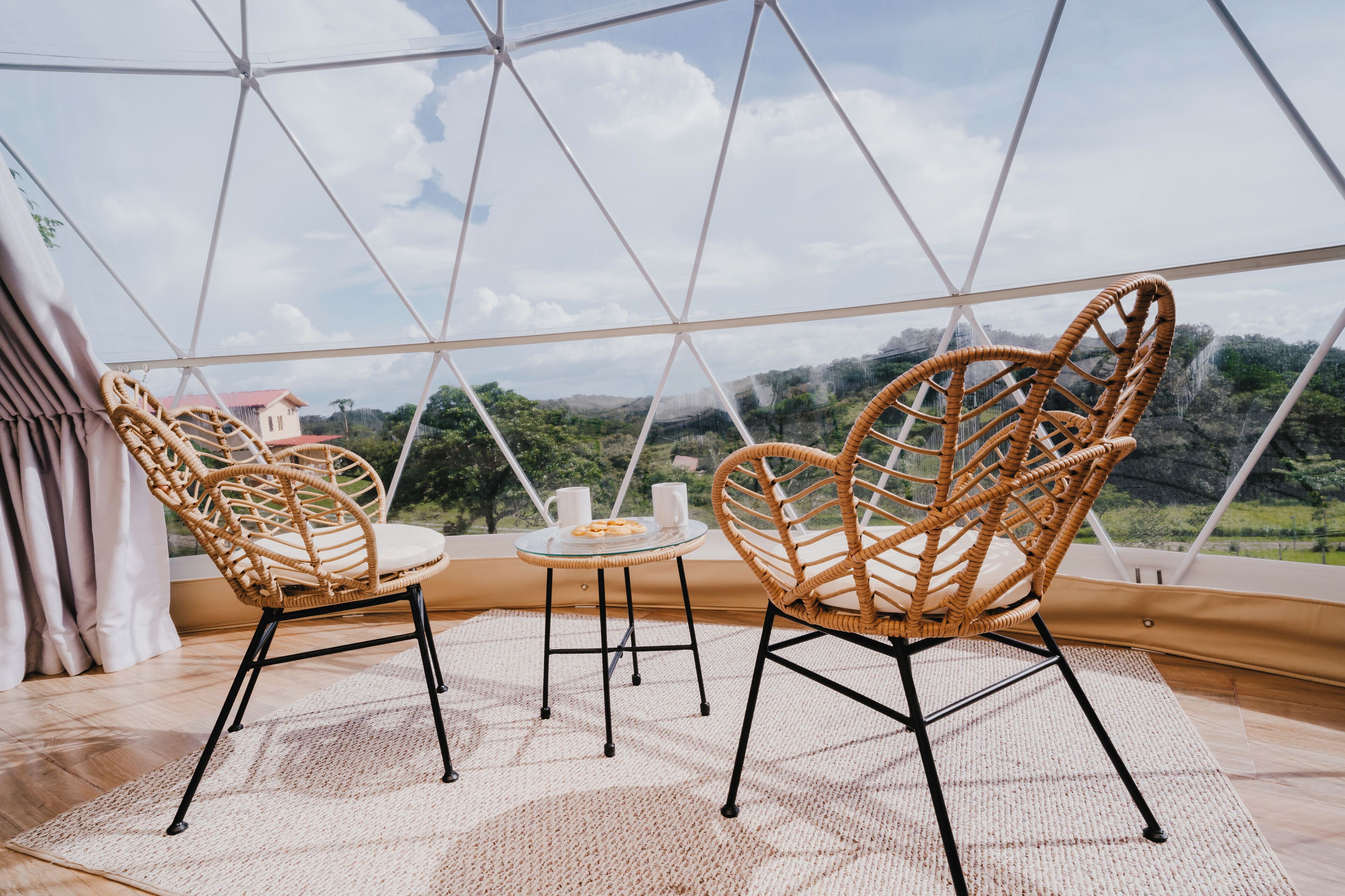 Landuitzicht vanuit accommodatie