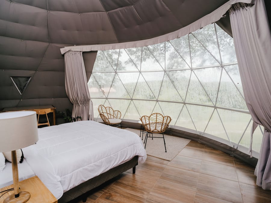 Vistas al campo desde el alojamiento