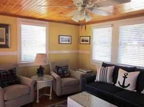 Flat-screen TV, video games, DVD player, books - Quaint Wellfleeter Cottage on Mayo Beach with 400 feet of private beach (Wellfleet)