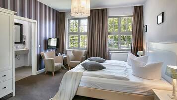 Habitació doble clàssica | 1 dormitori, roba de llit hipoal·lergògena i mobiliari individual