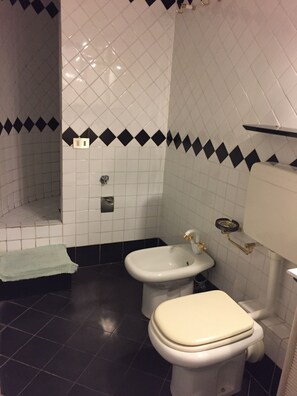 Hair dryer, towels