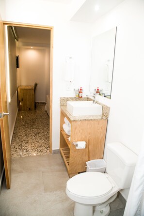Habitación Business, 1 cama doble, no fumadores | Baño | Ducha, artículos de higiene personal gratuitos y toallas