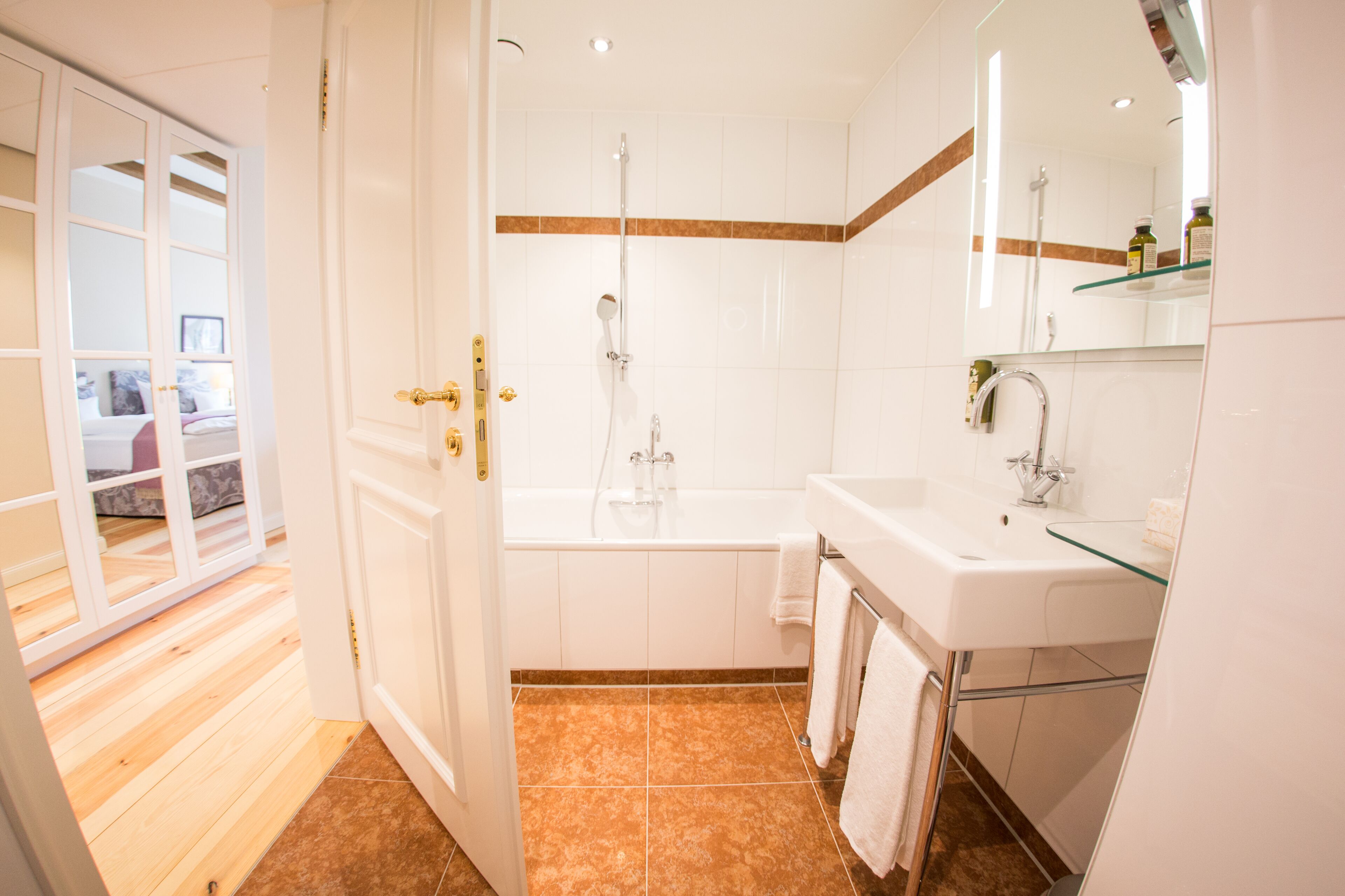 free toiletries, hair dryer, bathrobes, slippers