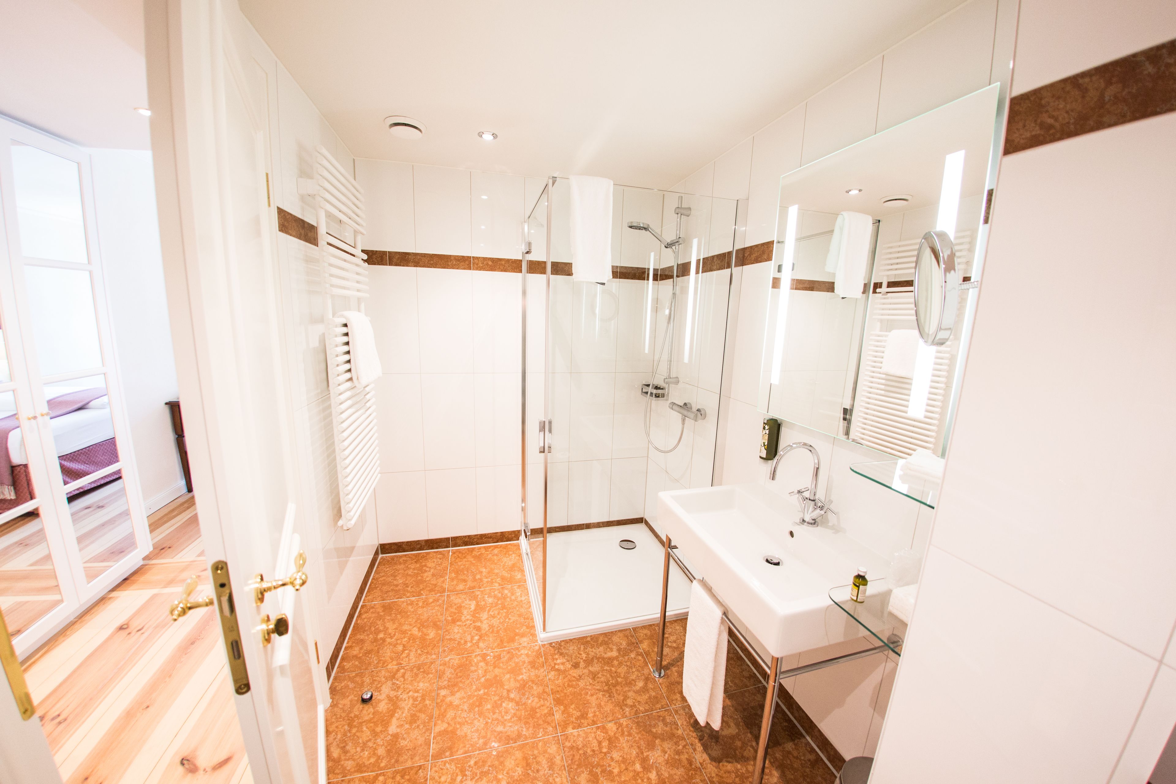 free toiletries, hair dryer, bathrobes, slippers