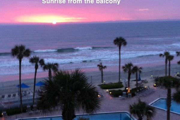 view from balcony