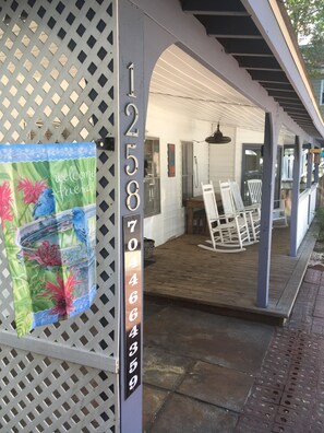 Exterior detail - Cozy beach cottage. Short walk to the beach! Family friendly. (Myrtle Beach)