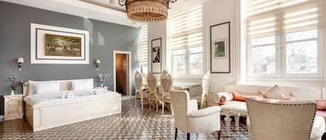 Family Suite, 2 Bedrooms, 2 Bathrooms, Sea View | 1 bedroom, Egyptian cotton sheets, premium bedding, pillowtop beds