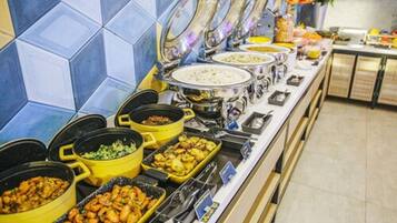 Daily buffet breakfast (IDR 128000 per person)