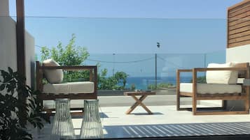Deluxe tweepersoonskamer | Uitzicht vanaf balkon