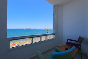 Deluxe Double Room, Balcony, Sea View | Balcony - Aquila Beach Hotel (Fethiye)
