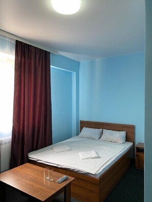 Basic Double or Twin Room | Desk, blackout drapes, WiFi (free), bed sheets - Pana Inn (Almaty)