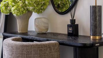 Premium bedding, in-room safe, individually decorated, desk