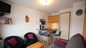 Interior - Charming studio cabin with enclosed garage in Les Saisies (Les Saisies)