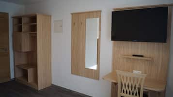 Desk, blackout curtains, soundproofing, cots/infant beds