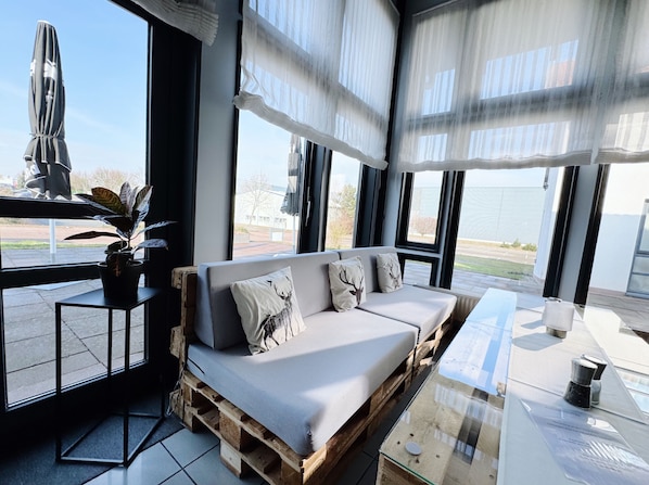 Blick von der Unterkunft