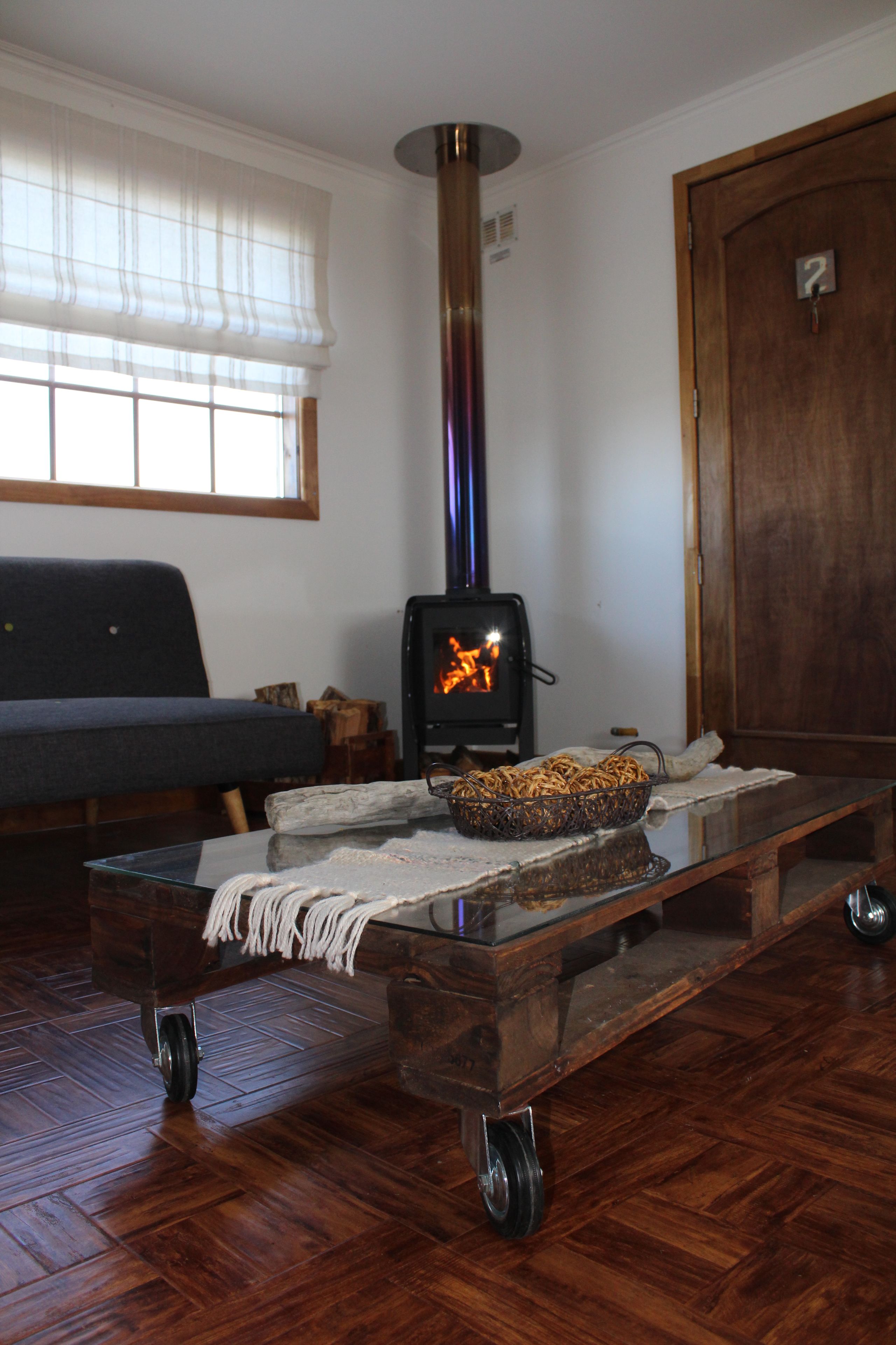 Cabin Superior, nhiều giường, không hút thuốc, quang cảnh vịnh | Khu phòng khách | Lò sưởi 