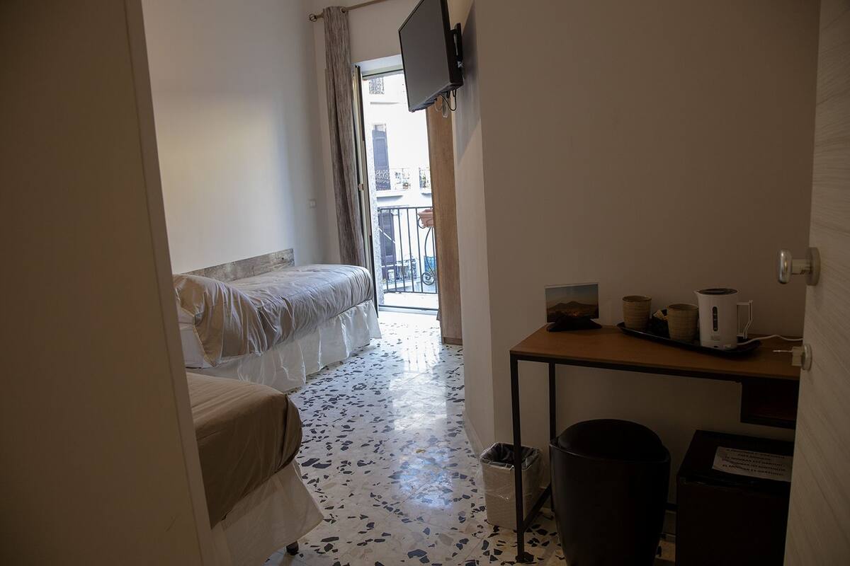 Zweibettzimmer, 2 Einzelbetten, Terrasse | Hochwertige Bettwaren, Daunenbettdecken, Minibar, Zimmersafe