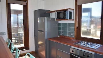 El Mirador | Private kitchen | Fridge, microwave, oven, cookware/dishes/utensils