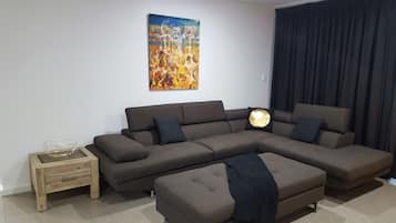 Smart TV, DVD player, books, stereo