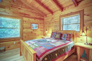 4 bedrooms, iron/ironing board, free WiFi, bed sheets - Relaxing, Cozy, Beautiful 3 BR Log Cabin in Blowing Rock/Boone NC (Blowing Rock)