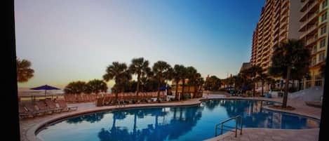 Indoor pool, outdoor pool
